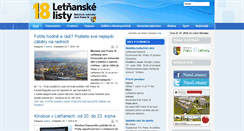 Desktop Screenshot of letnanskelisty.cz