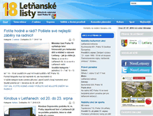Tablet Screenshot of letnanskelisty.cz